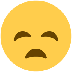 Twitter disappointed face emoji image