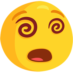 Facebook Messenger dizzy face emoji image