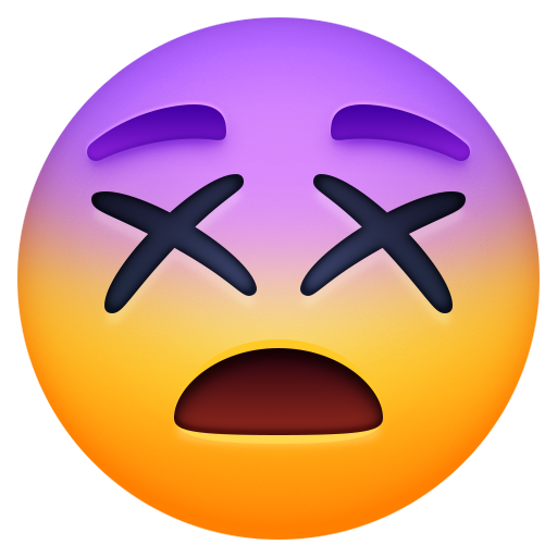 Facebook dizzy face emoji image