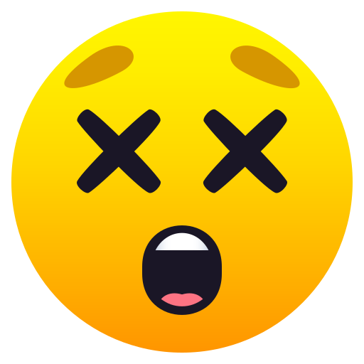 JoyPixels dizzy face emoji image