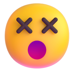 Microsoft Teams dizzy face emoji image