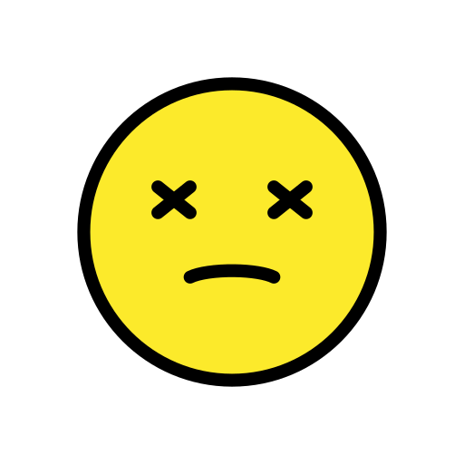 Openmoji dizzy face emoji image