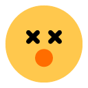 Toss dizzy face emoji image