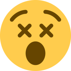 Twitter dizzy face emoji image