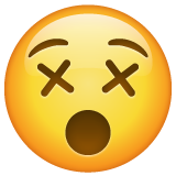 Whatsapp dizzy face emoji image