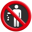 Samsung do not litter symbol emoji image