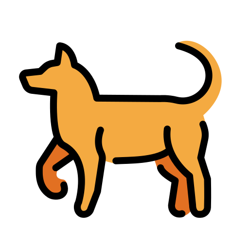 Openmoji dog emoji image