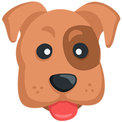 Facebook Messenger dog face emoji image