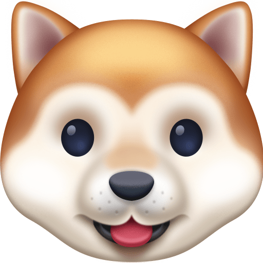 Facebook dog face emoji image