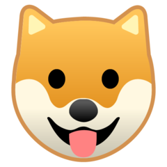 Google dog face emoji image