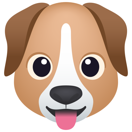JoyPixels dog face emoji image