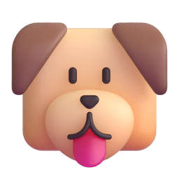 Microsoft Teams dog face emoji image