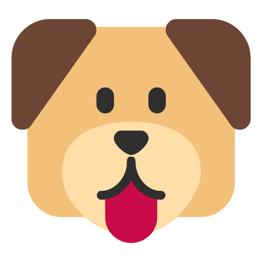 Microsoft dog face emoji image