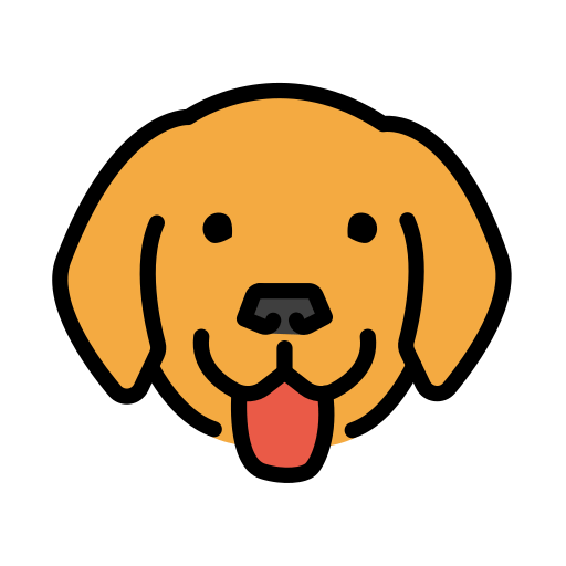 Openmoji dog face emoji image