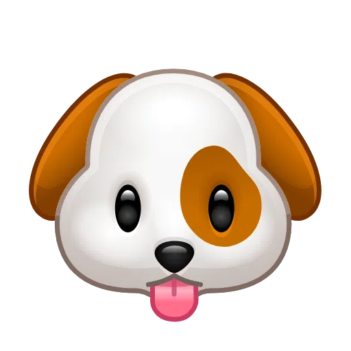Telegram dog face emoji image