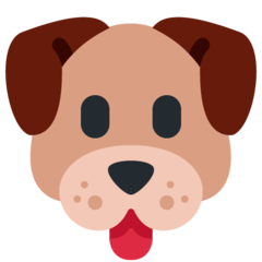 Twitter dog face emoji image