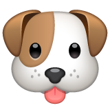 Whatsapp dog face emoji image