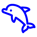 au by KDDI dolphin emoji image
