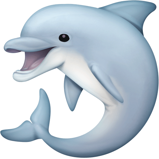 Facebook dolphin emoji image