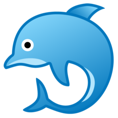Google dolphin emoji image