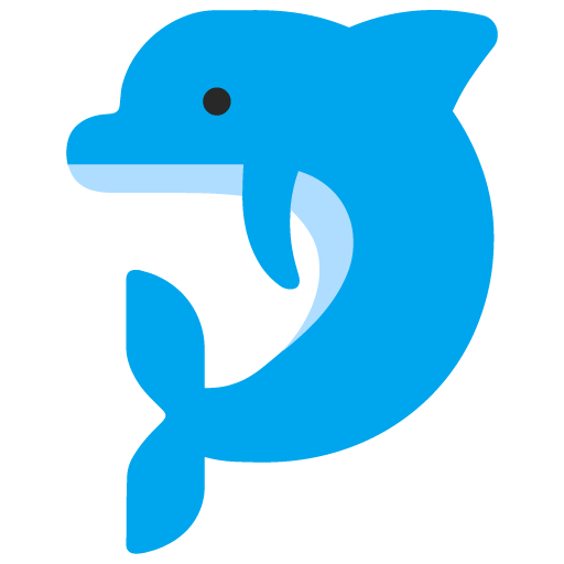 Microsoft dolphin emoji image