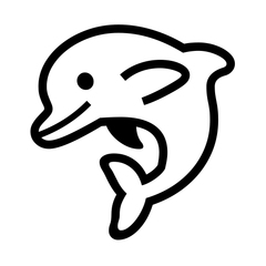 Noto Emoji Font dolphin emoji image