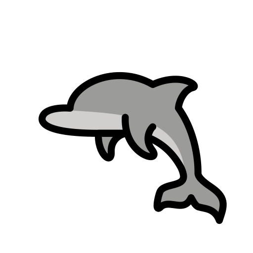 Openmoji dolphin emoji image