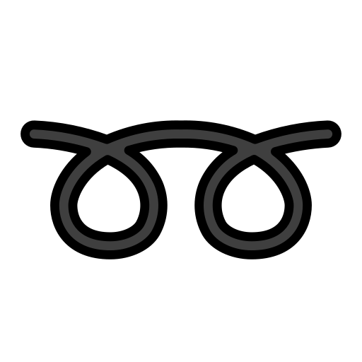 Openmoji double curly loop emoji image