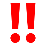 Docomo double exclamation mark emoji image