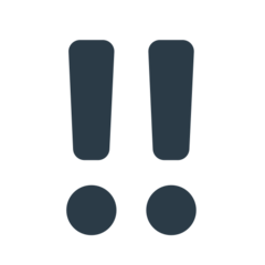 Mozilla double exclamation mark emoji image
