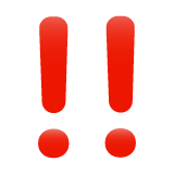 Whatsapp double exclamation mark emoji image