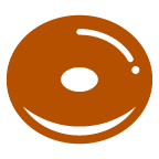 au by KDDI doughnut emoji image