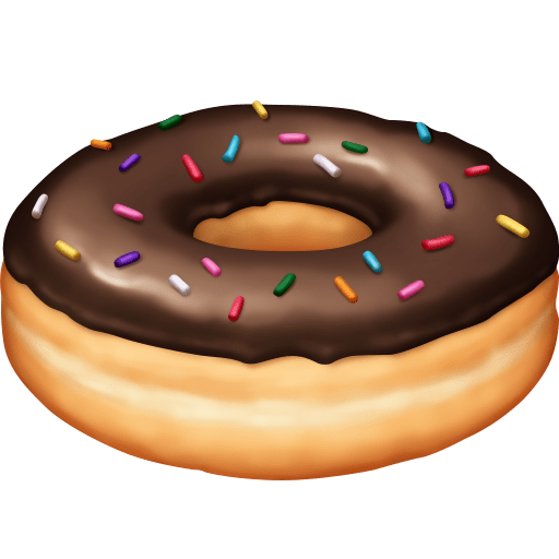 Facebook doughnut emoji image