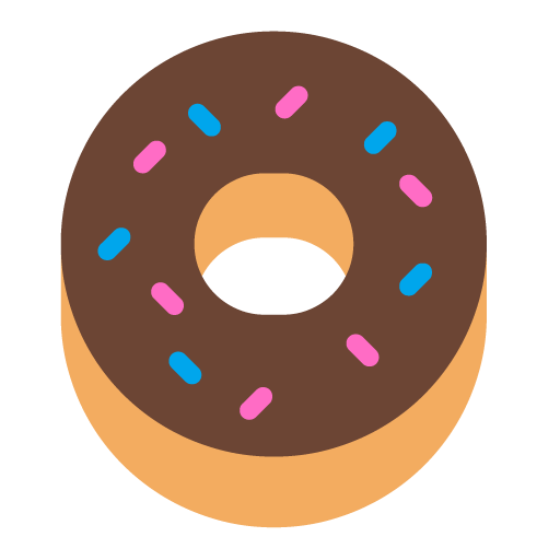 Microsoft doughnut emoji image