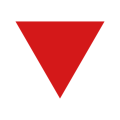 Emojidex down-pointing red triangle emoji image
