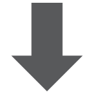 HTC downwards black arrow emoji image