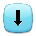 LG downwards black arrow emoji image