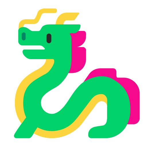 Microsoft dragon emoji image