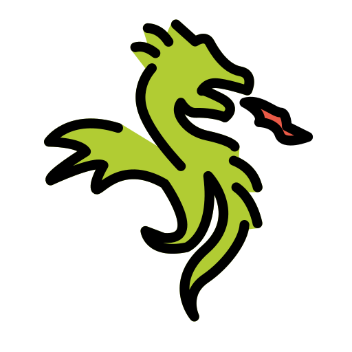 Openmoji dragon emoji image