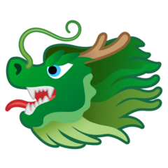 Google dragon face emoji image