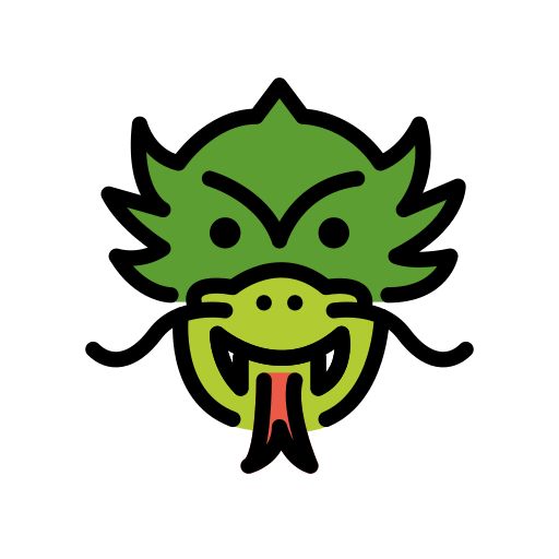 Openmoji dragon face emoji image