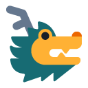 Toss dragon face emoji image