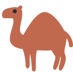Twitter dromedary camel emoji image