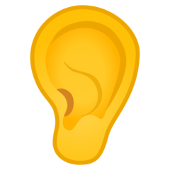 Google ear emoji image