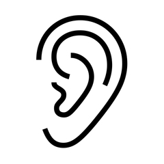 Noto Emoji Font ear emoji image