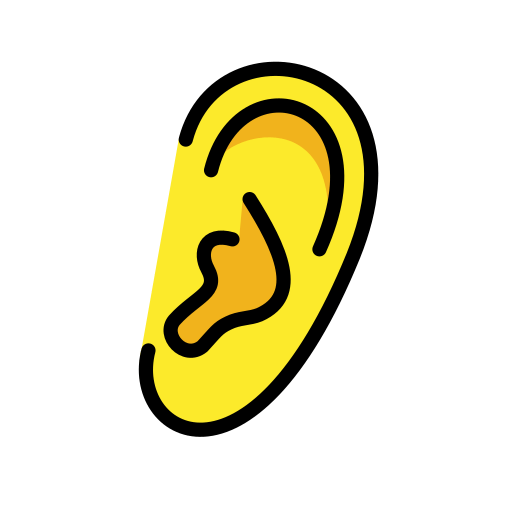 Openmoji ear emoji image