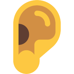 Skype ear emoji image