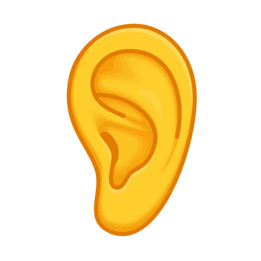 Telegram ear emoji image