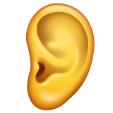 Whatsapp ear emoji image