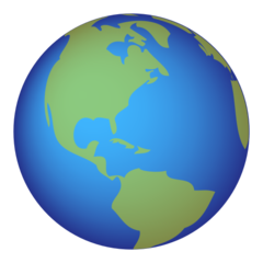 Emojidex earth globe americas emoji image